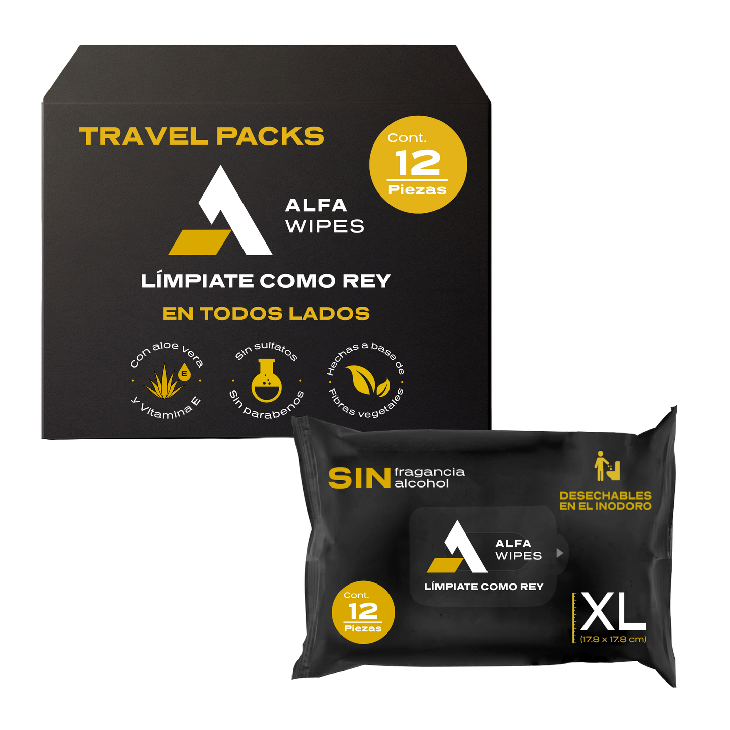 Alfa Wipes Travel Pack