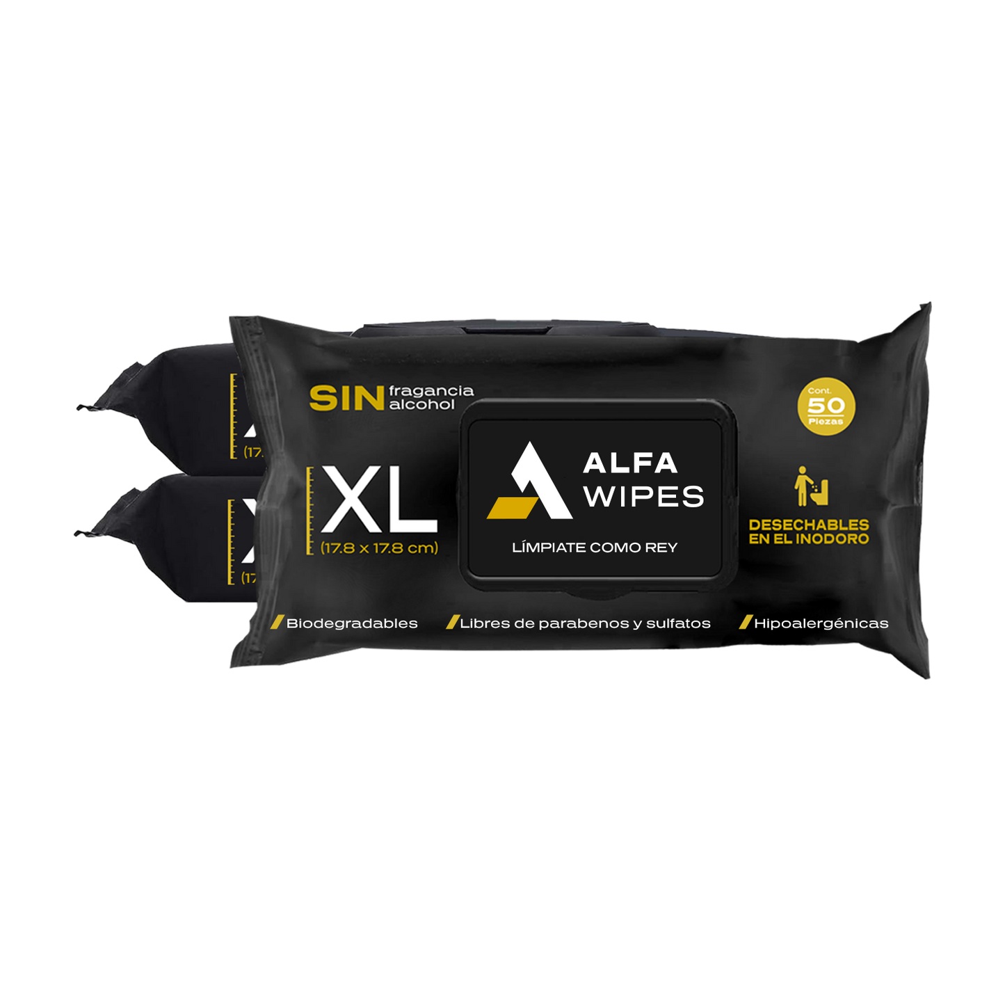 Alfa Wipes 3-pack (150 toallitas)
