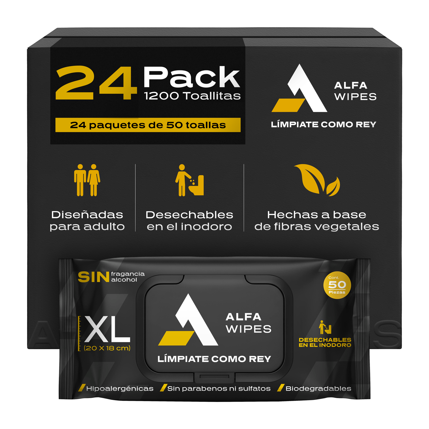 Alfa Wipes 24-pack (1200 toallitas)