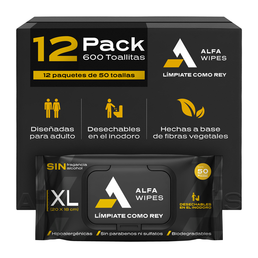Alfa Wipes 12-pack (600 toallitas)