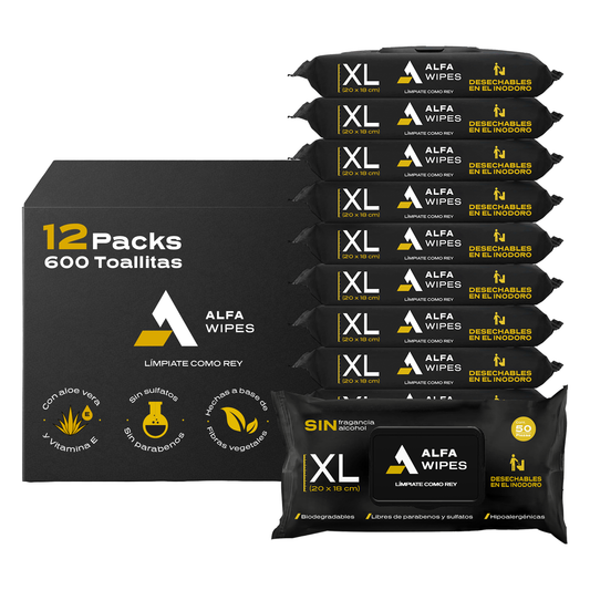 Alfa Wipes 12-pack (600 toallitas)