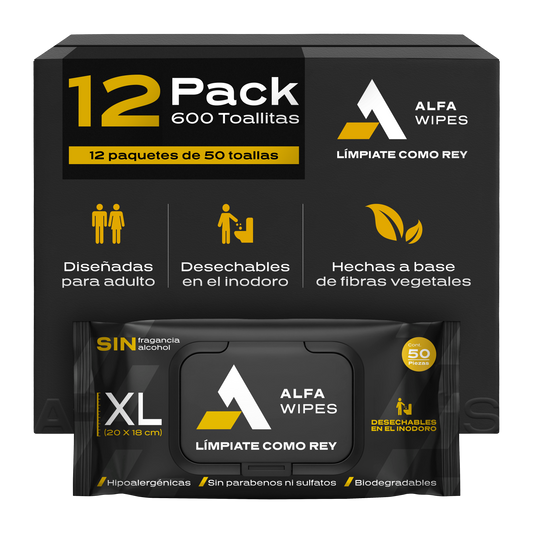 Alfa Wipes 12-pack (600 toallitas)