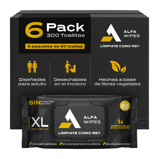Alfa Wipes 6-pack (300 toallitas)