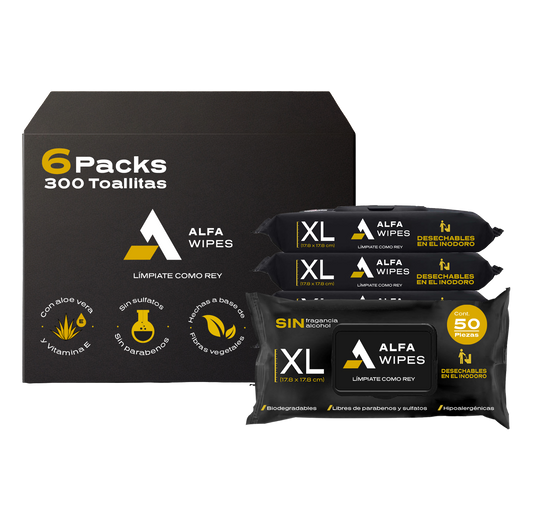 Alfa Wipes 6-pack (300 toallitas)